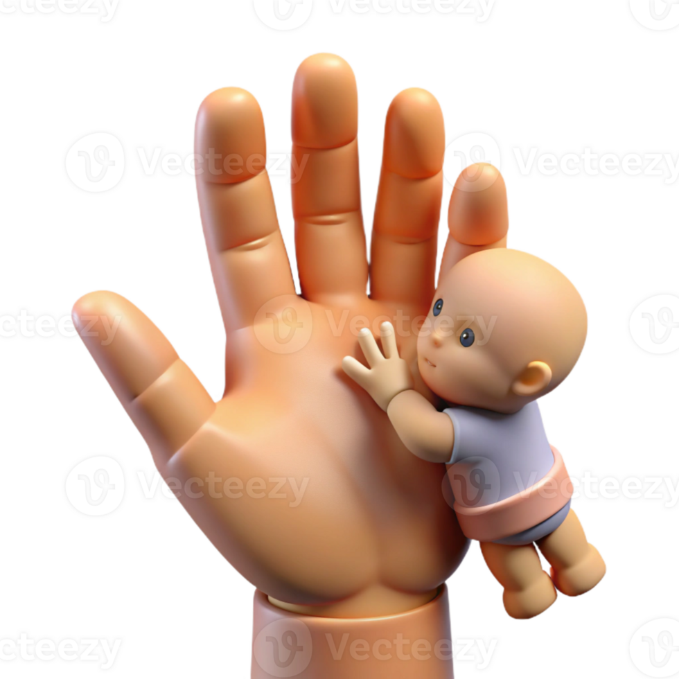 wonderful rustic Baby Hand Holding Parent's Finger Connection Isolated genuine png