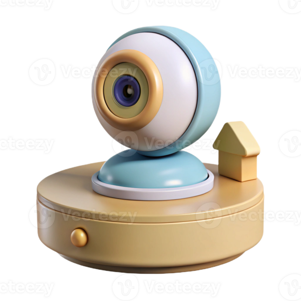 impressive rustic Baby Monitor on Nightstand Isolated genuine png