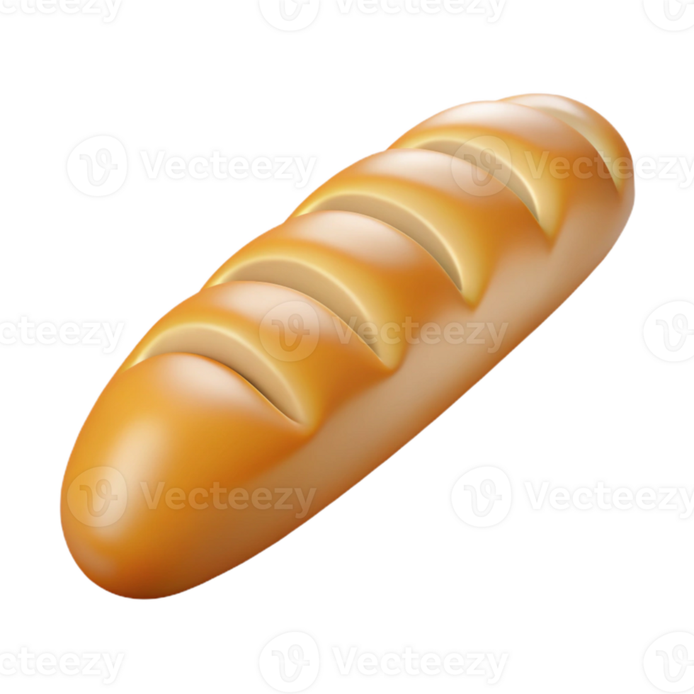 stunning traditional Baguette Bread French Loaf Transparent Background original png