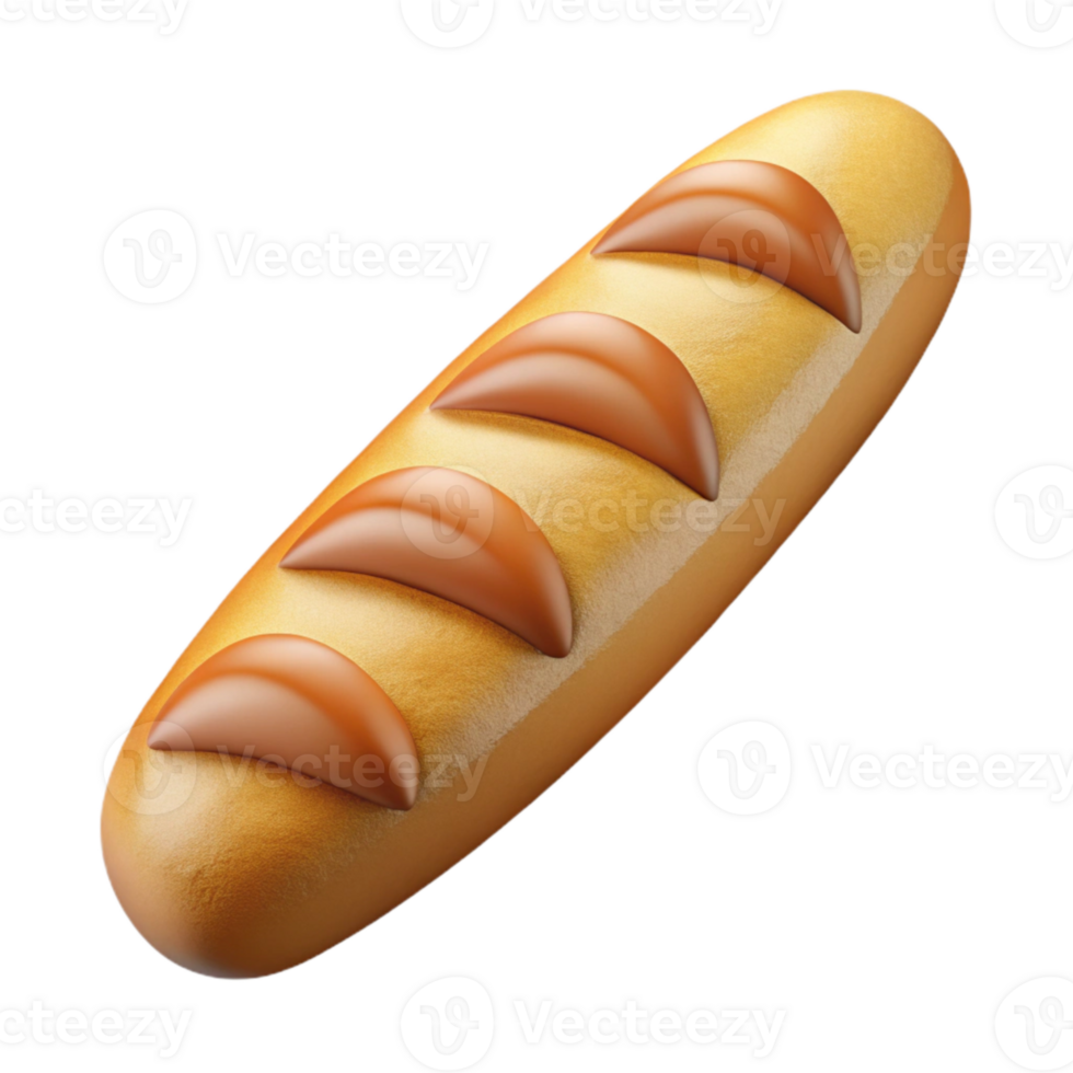 serene modern Baguette Cutout Side View high quality png