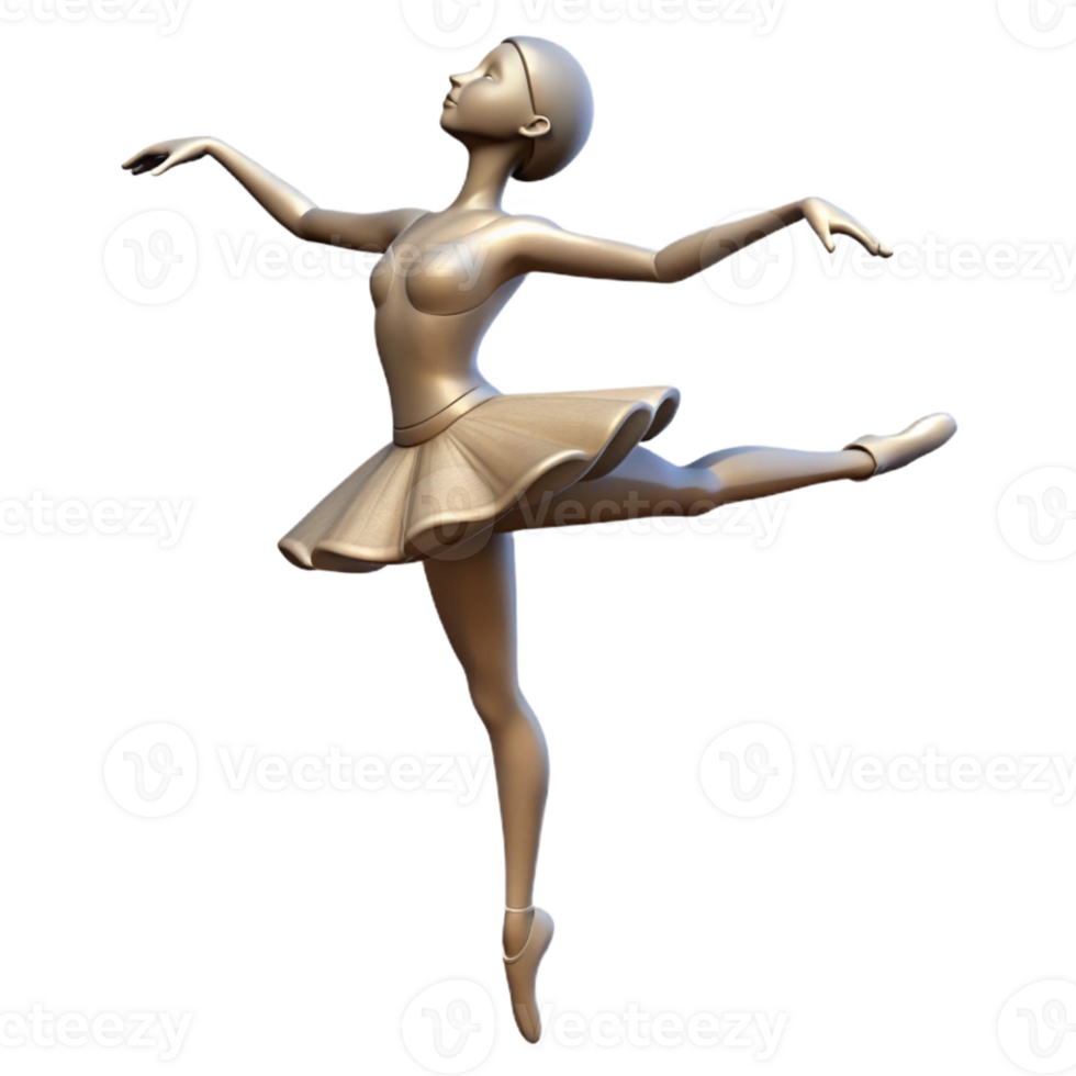 magnificent traditional Ballet Dancer Silhouette Graceful Pose Isolated high quality png