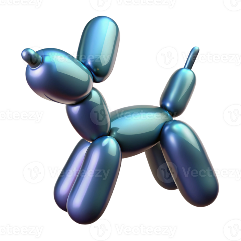 elegant rustic Balloon Animal Dog Twisted Isolated high quality png