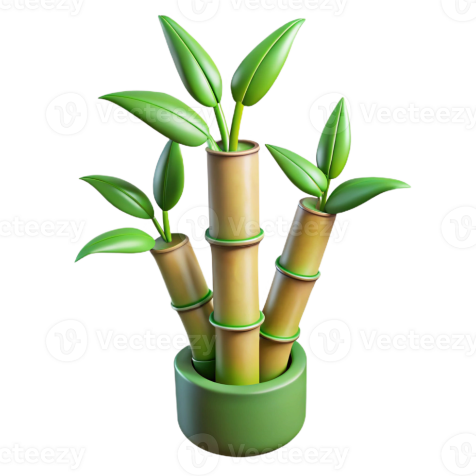 extraordinary abstract Bamboo Plant Green Leaves Cutout Transparent Background professional png