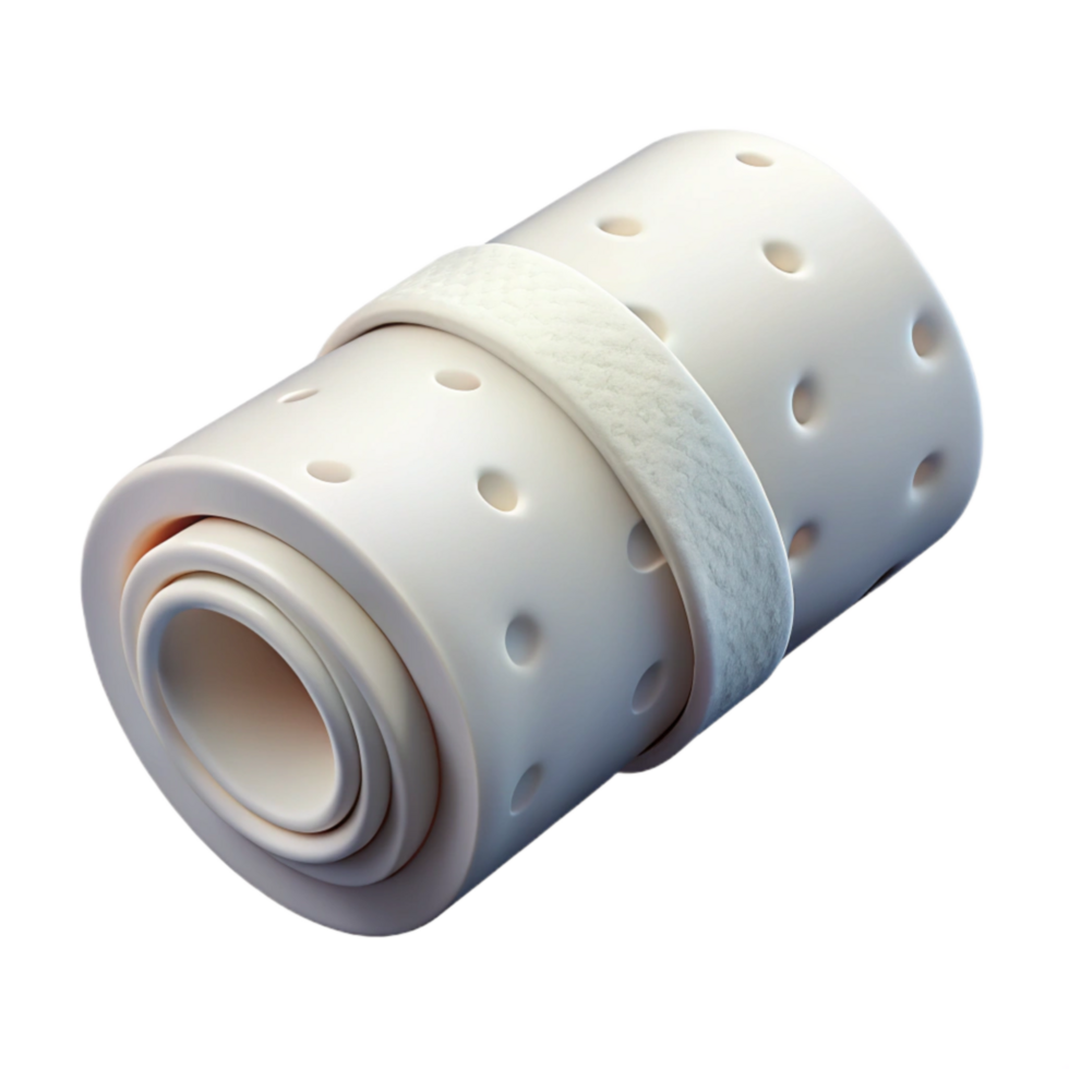 stunning vintage Bandage Roll White Sterile Material Transparent Background 4K png