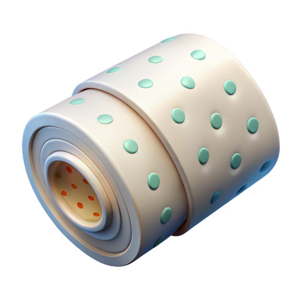wonderful creative Bandage Roll White Sterile Material Transparent Background exclusive png