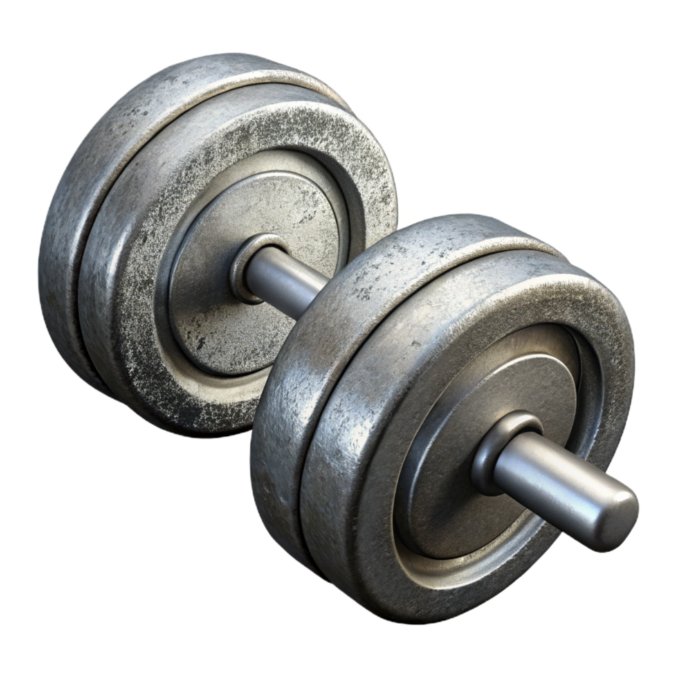impressive modern Barbell Silver Loaded Isolated Element original png
