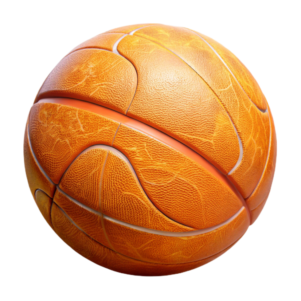 elegant vintage Basketball Orange Texture Transparent Background Cutout premium png
