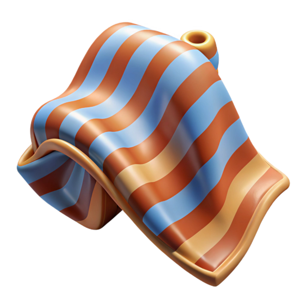 extraordinary creative Beach Towel Striped Pattern Transparent Background Cutout detailed png