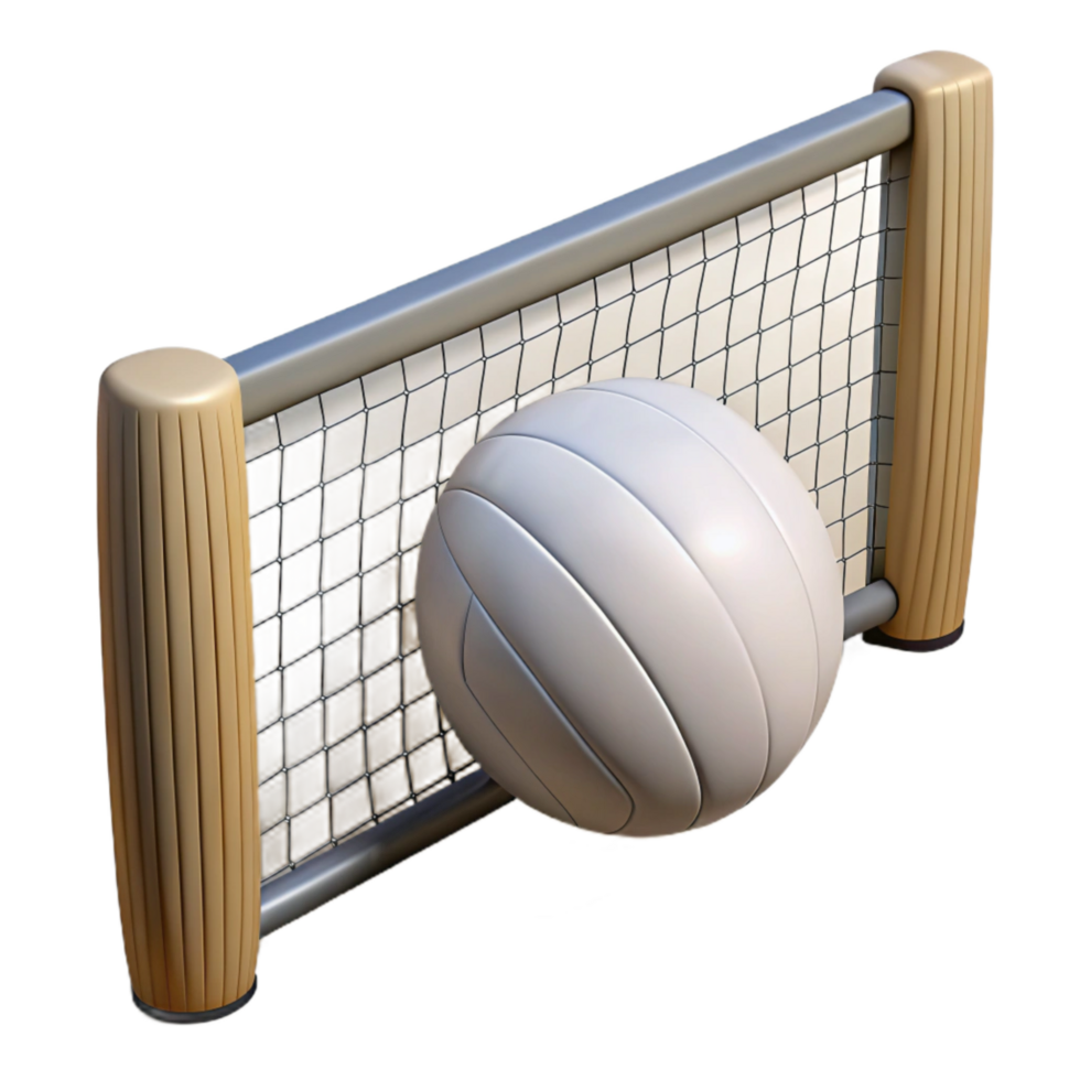 extraordinary minimalist Beach Volleyball Net White Mesh Cutout on Transparent Background professional png