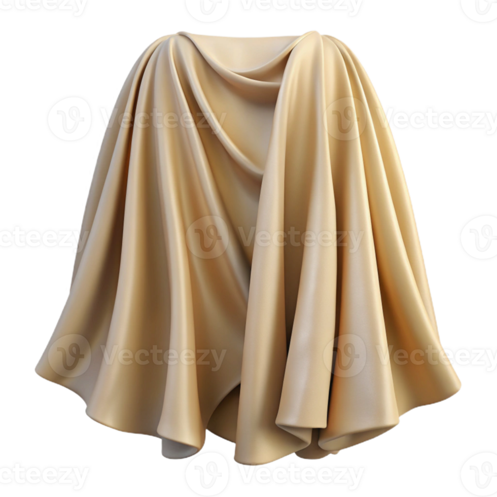wonderful traditional Beige Curtain Fabric Texture Isolated on Transparent Background high resolution png