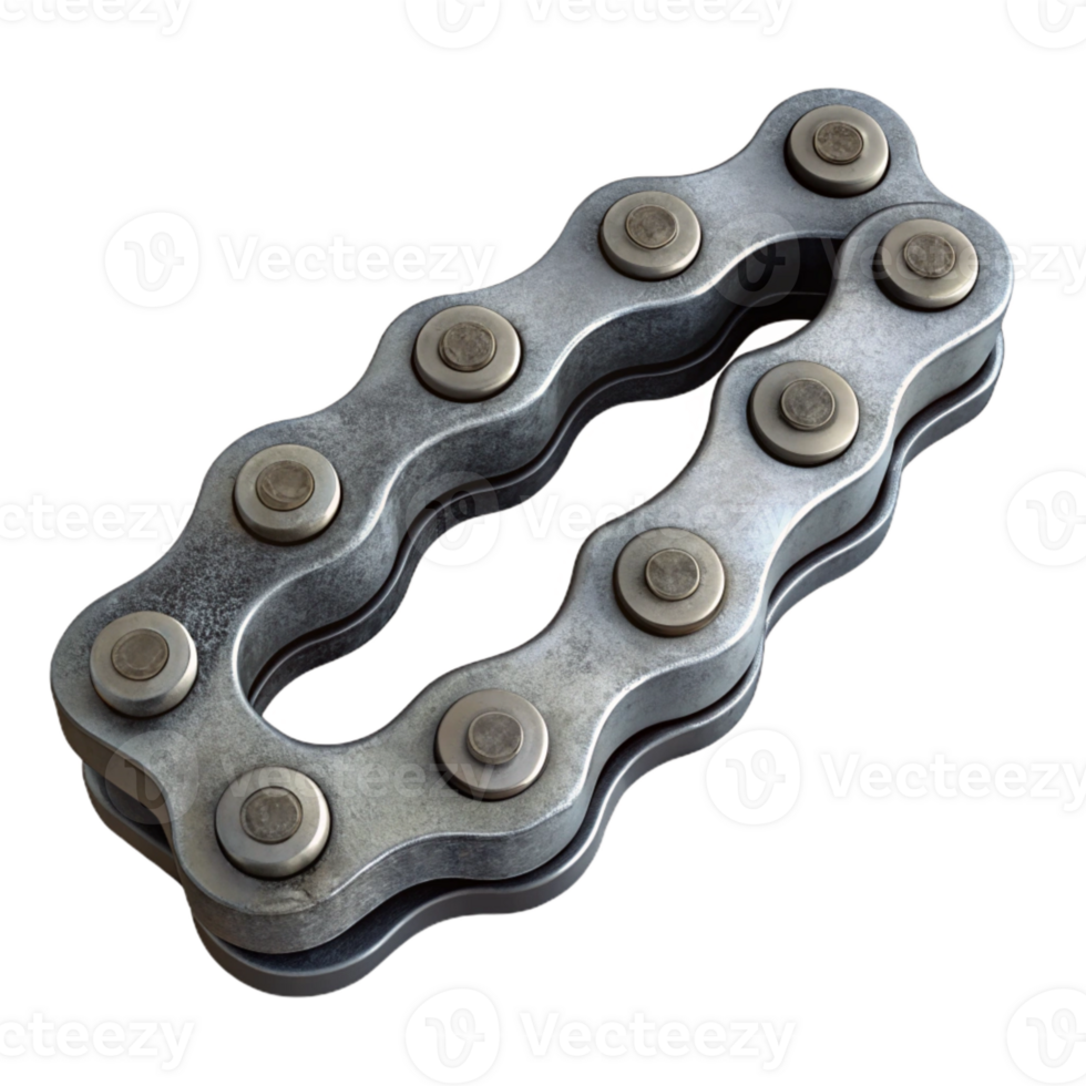 impressive modern Bicycle Chain Close Up Cutout Isolated professional png