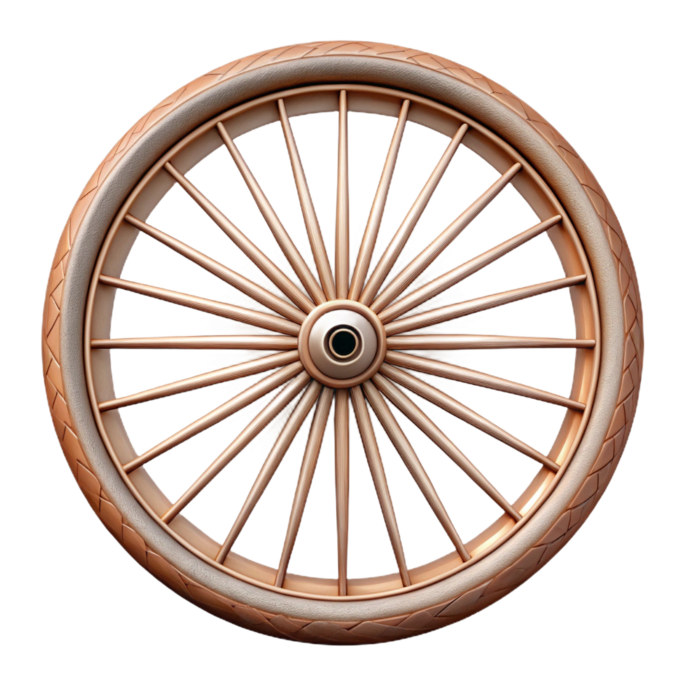 vibrant traditional Bicycle Wheel Spoke Detail Transparent Isolated high resolution png