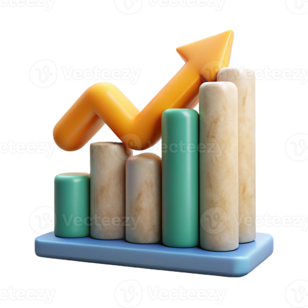 impressive modern Big Data Analytics Graph Upward Trend Isolated Element high quality png