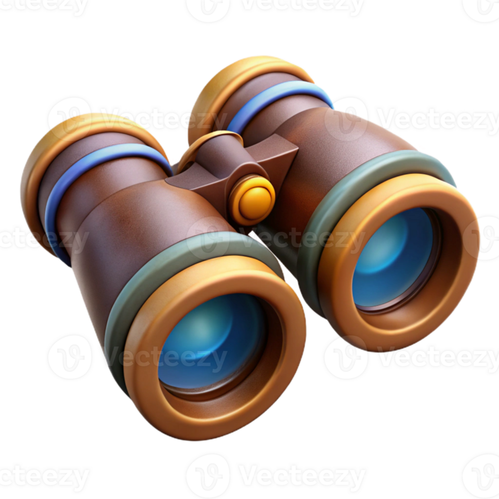 stunning vintage Binoculars Close Up View Transparent original png