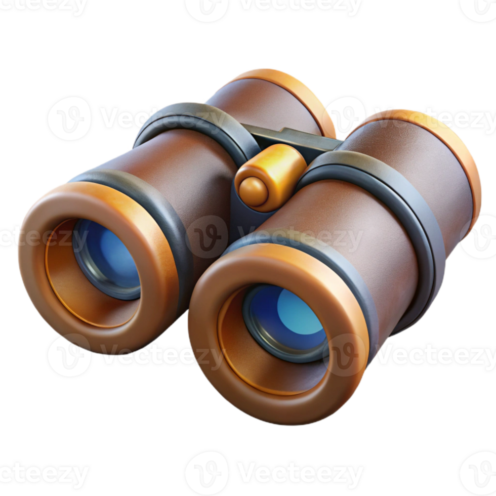 magnificent classic Binoculars Close Up View Transparent original png
