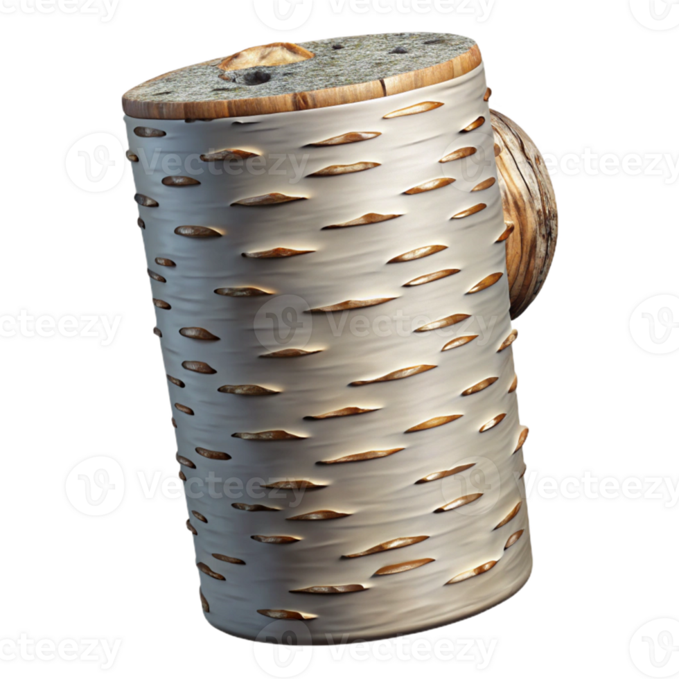 beautiful minimalist Birch Tree Bark Pattern Detailed View Cutout exclusive png