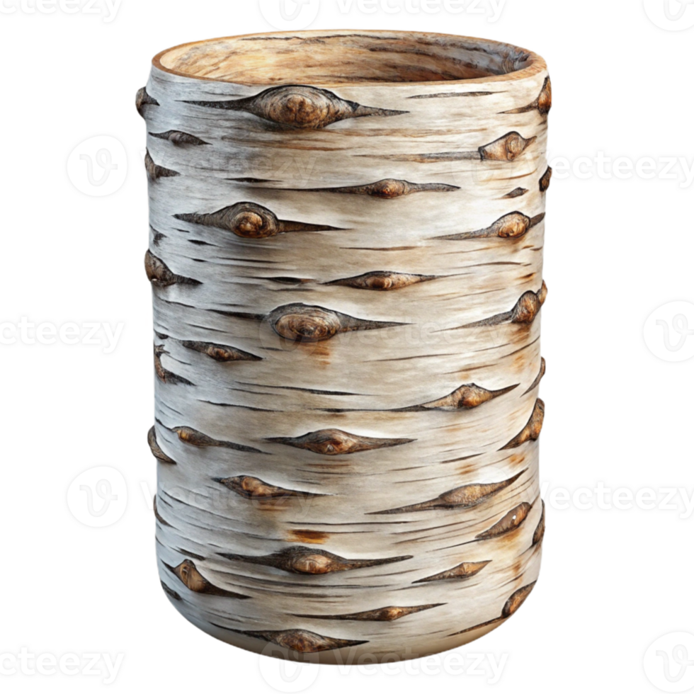 extraordinary artistic Birch Tree Bark Pattern Detailed View Cutout authentic png