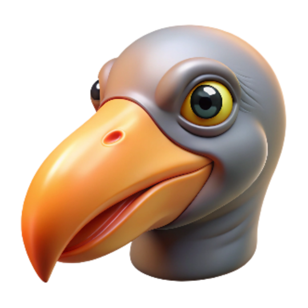 impressive contemporary Bird Beak Close Up Isolated Element Transparent Background high resolution png