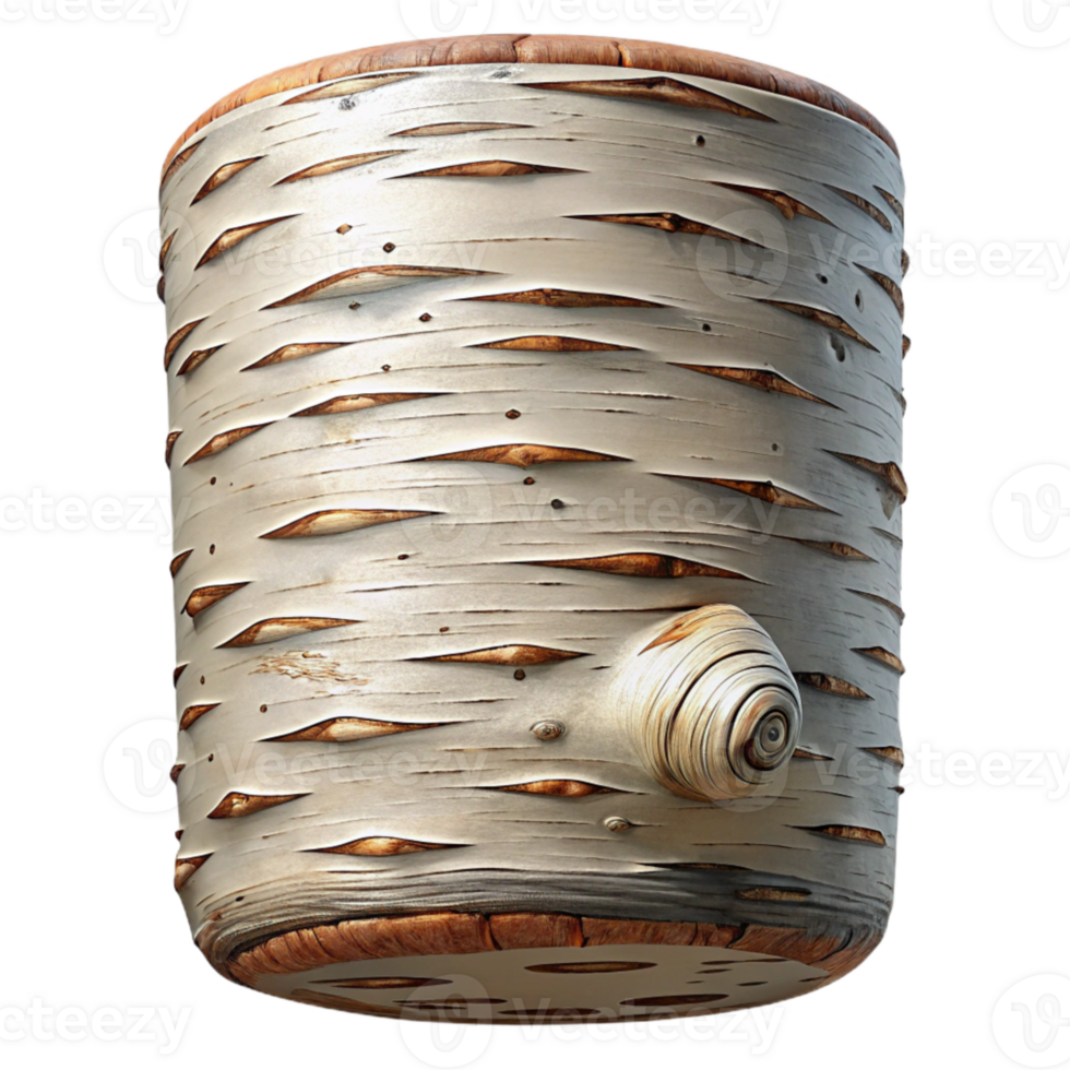 stunning classic Birch Tree Bark Pattern Detailed View Cutout high resolution png