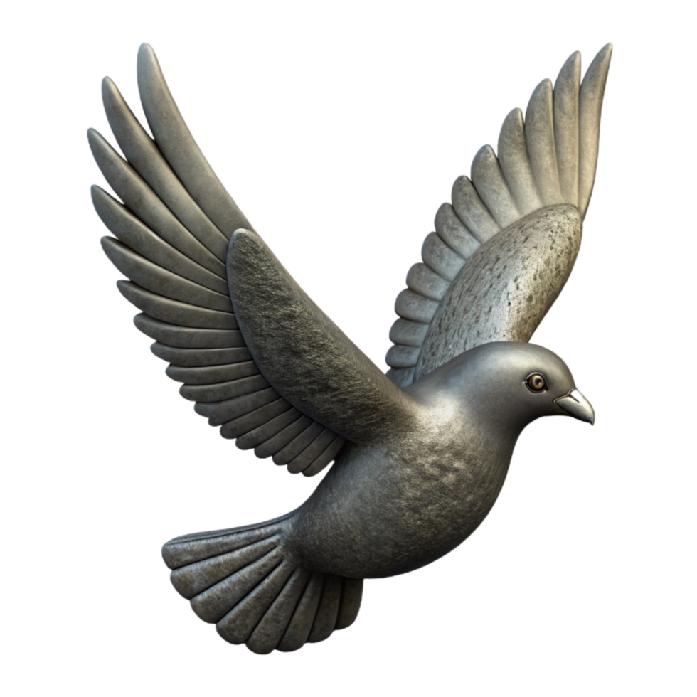 magnificent vintage Bird in Flight Silhouette Isolated detailed png