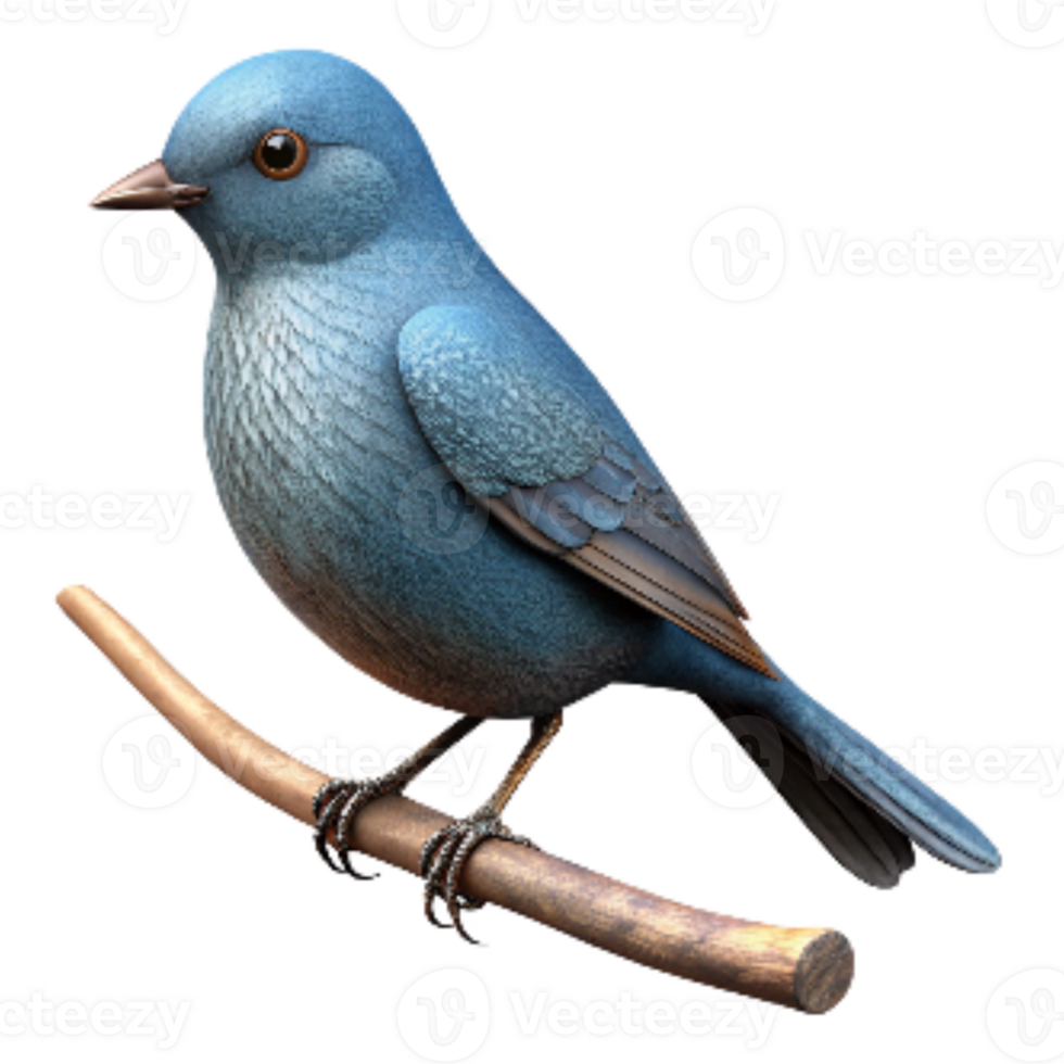 dramatic vintage Bird Perched on Branch Silhouette Isolated Element Transparent Background authentic png