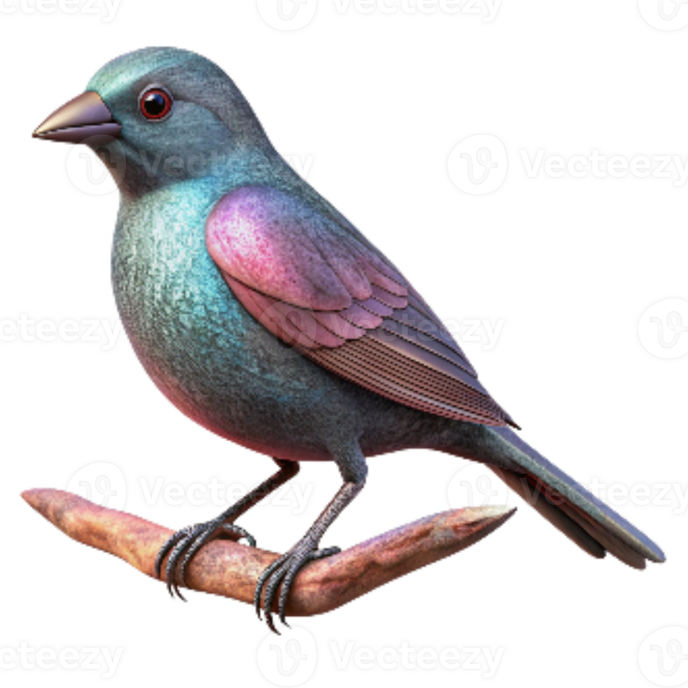 dramatic abstract Bird Perched on Branch Silhouette Isolated Element Transparent Background high resolution png