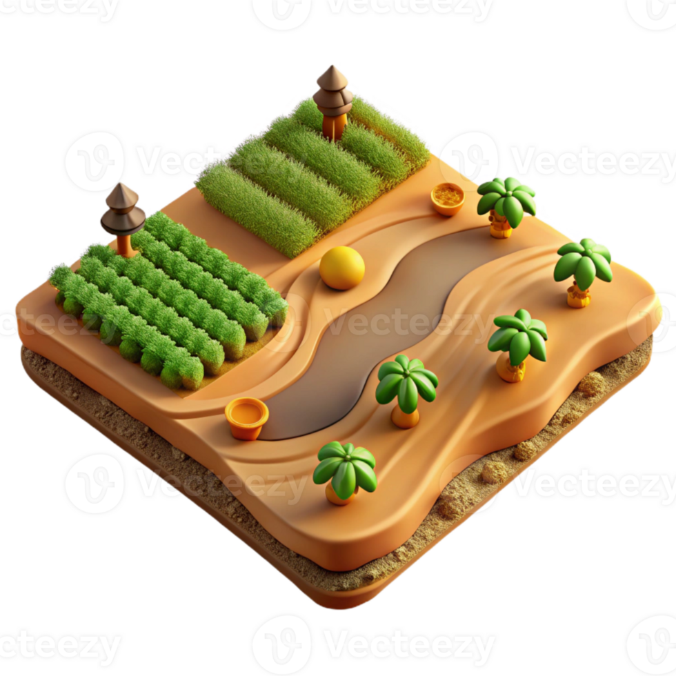 stunning modern Birds Eye View of Agricultural Fields Cutout high resolution png