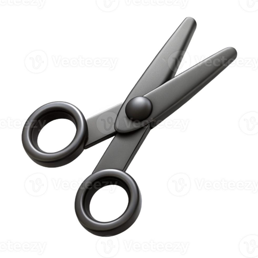 wonderful abstract Black Barber Scissors Professional Cutout exclusive png