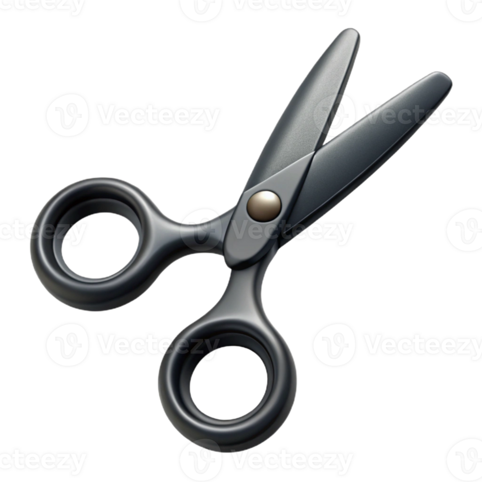 stunning artistic Black Barber Scissors Professional Cutout high resolution png