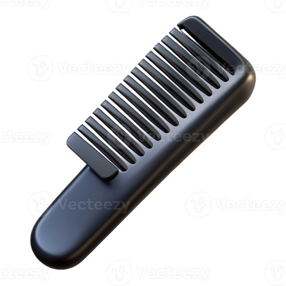 extraordinary creative Black Barber Comb Fine Tooth Cutout authentic png