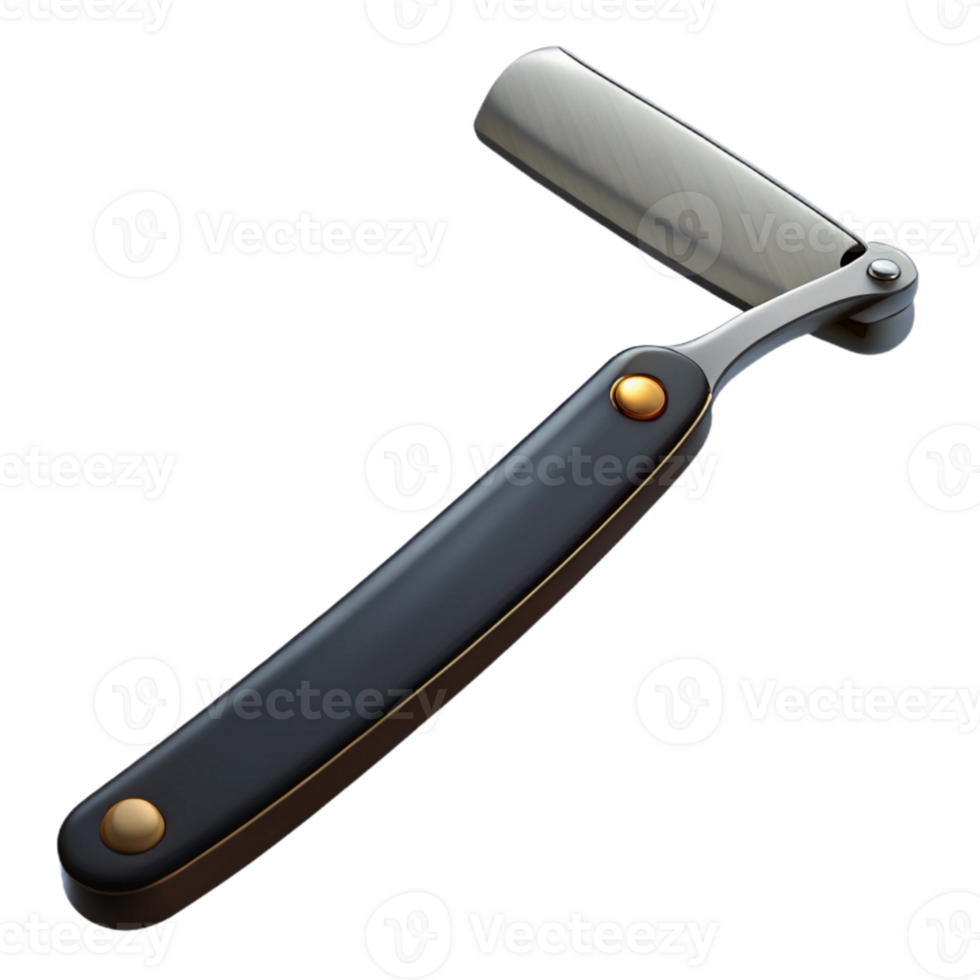 dramatic minimalist Black Eyebrow Razor Sharp Blade Isolated Cutout high resolution png