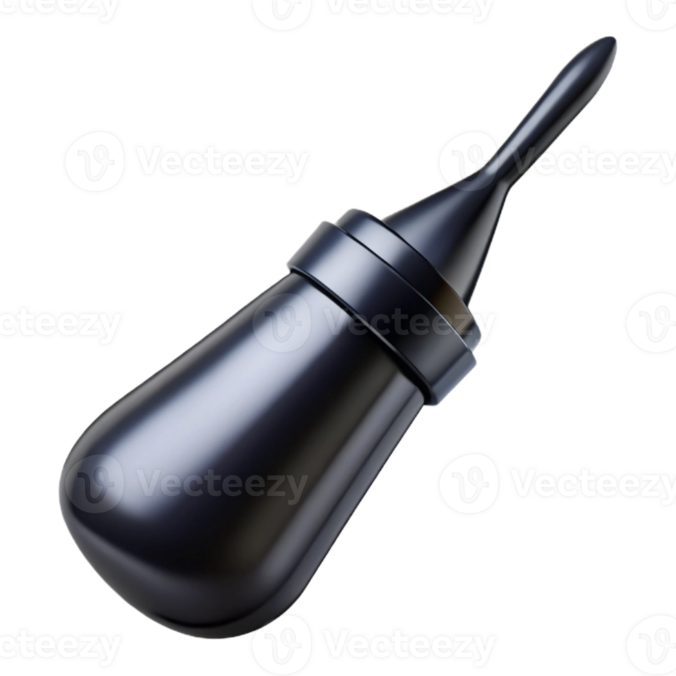 vibrant contemporary Black Eyeliner Liquid Brush Tip Transparent exclusive png