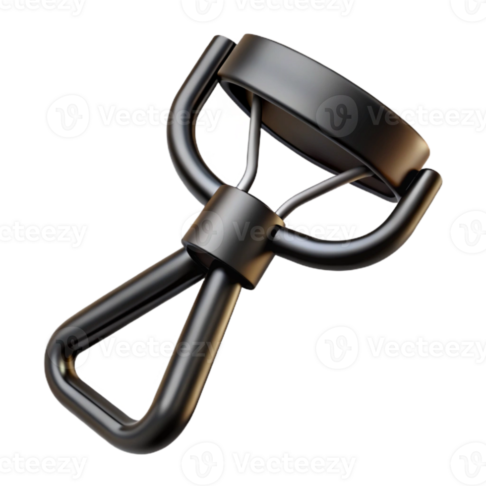 impressive modern Black Eyelash Curler Isolated on Transparent Background 4K png