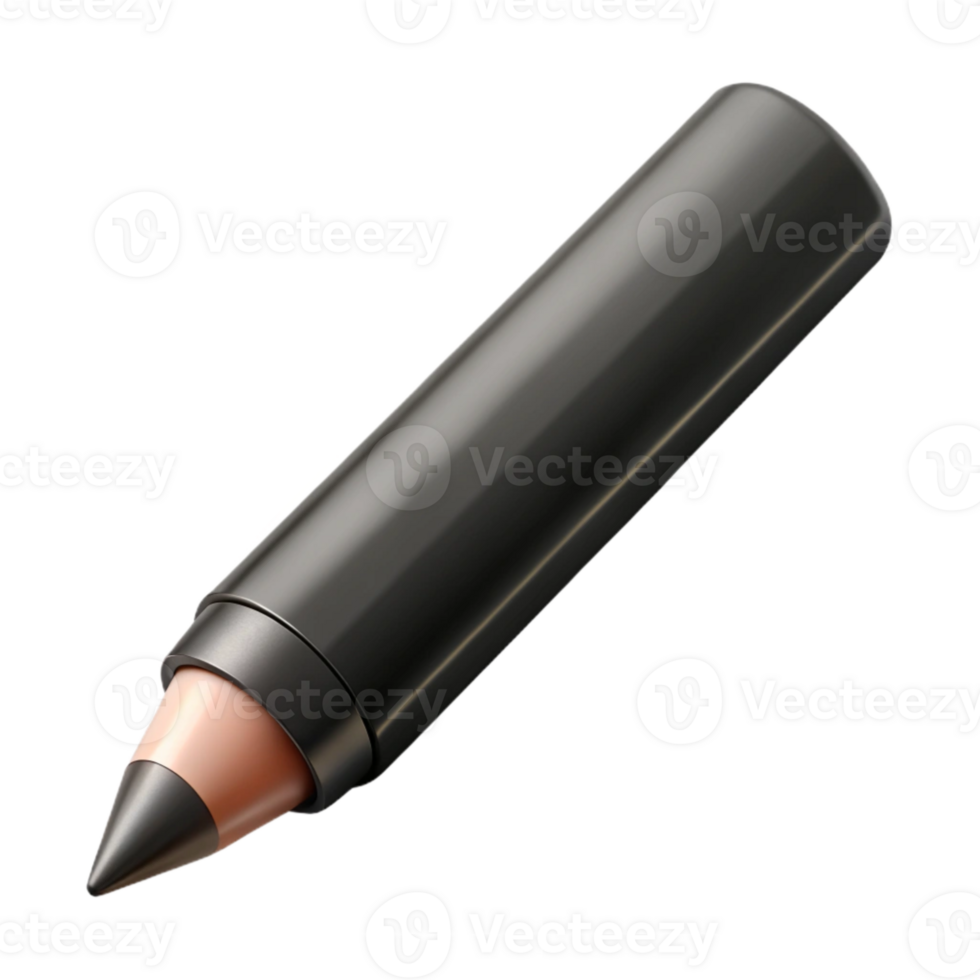 extraordinary creative Black Eyeliner Pencil with Sharp Tip Isolated original png