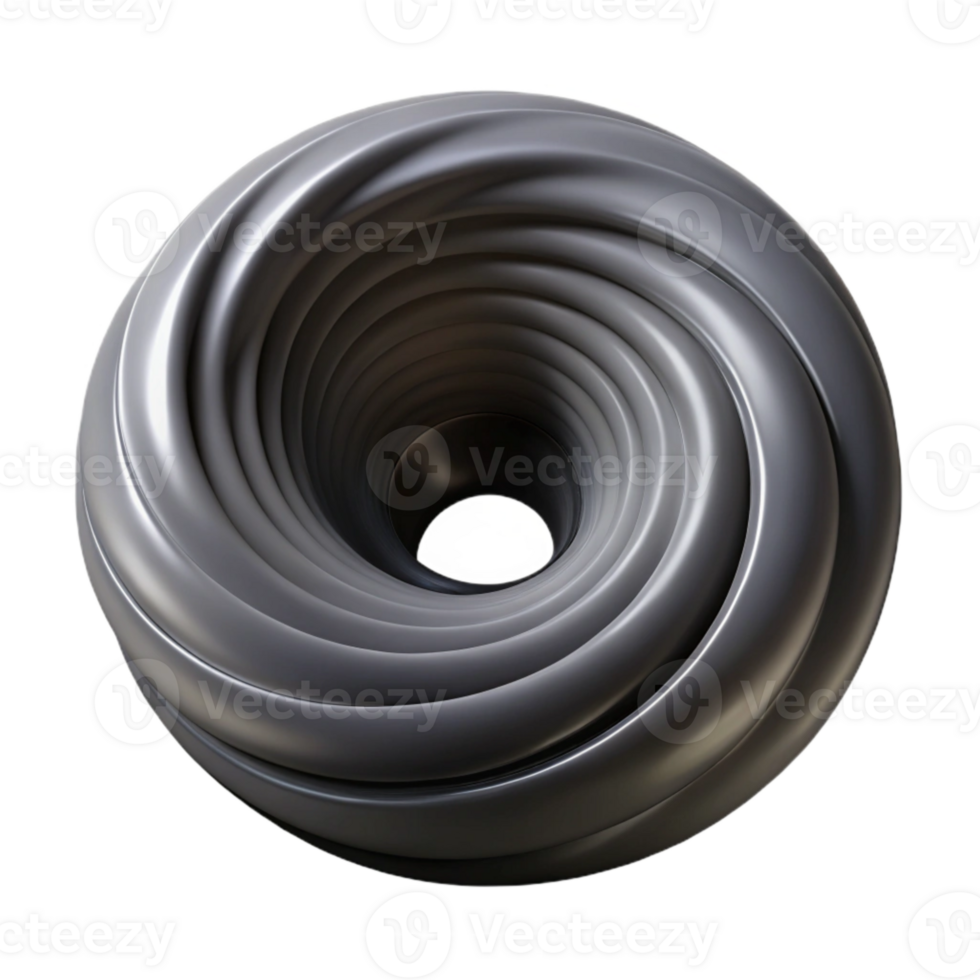 extraordinary rustic Black Hole Swirling Vortex Isolated high quality png
