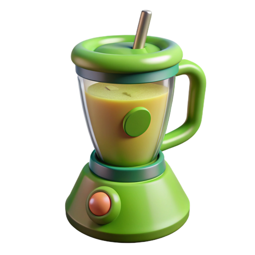 wonderful minimalist Blender with Green Smoothie Cutout original png