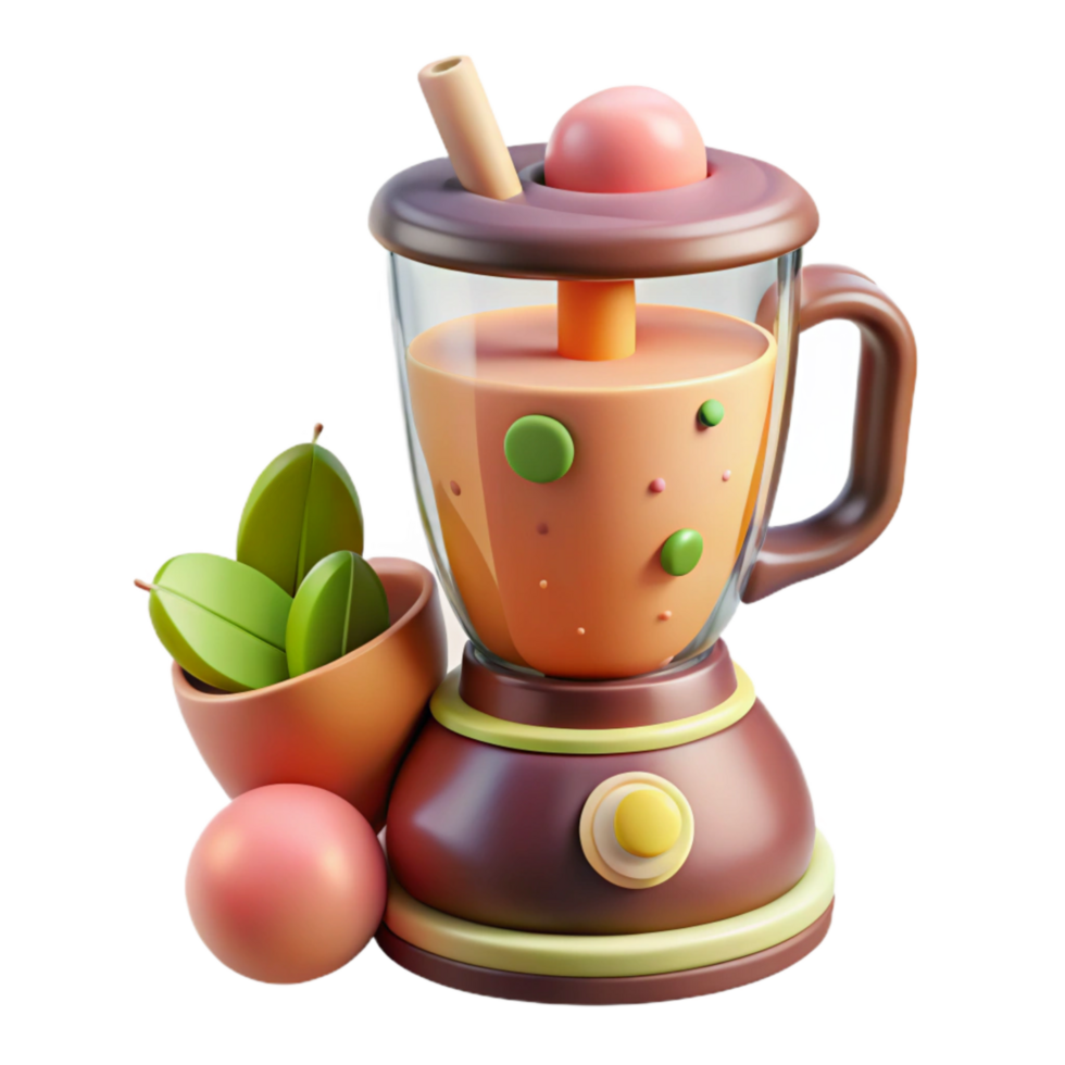 vibrant creative Blender with Smoothie Ingredients Cutout exclusive png