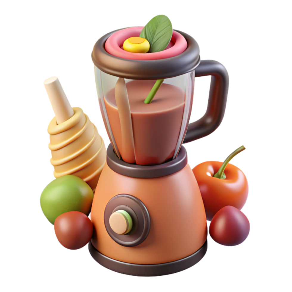 impressive traditional Blender with Smoothie Ingredients Cutout detailed png