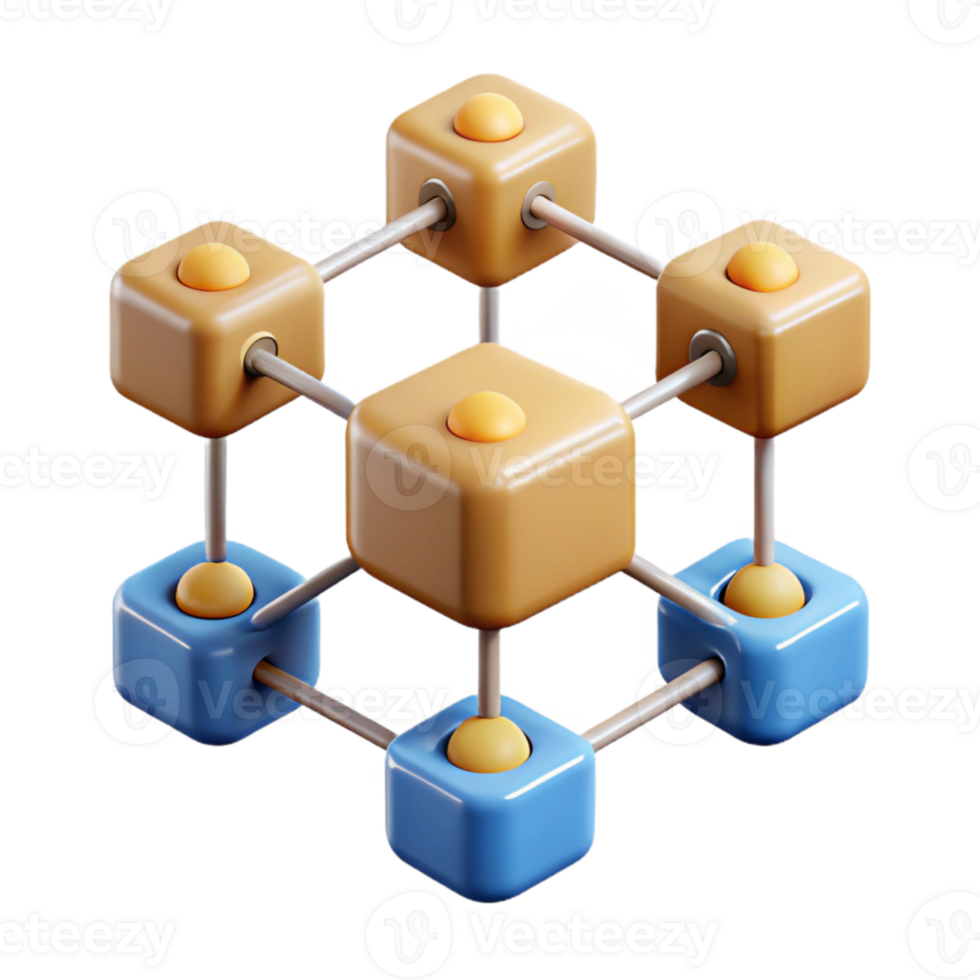 magnificent rustic Blockchain Network Diagram with Nodes and Connections Transparent genuine png