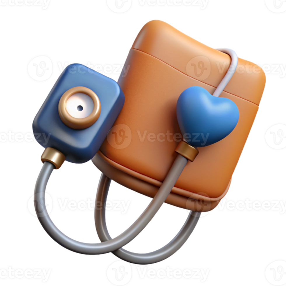 elegant abstract Blood Pressure Monitor Cuff Detail Isolated authentic png