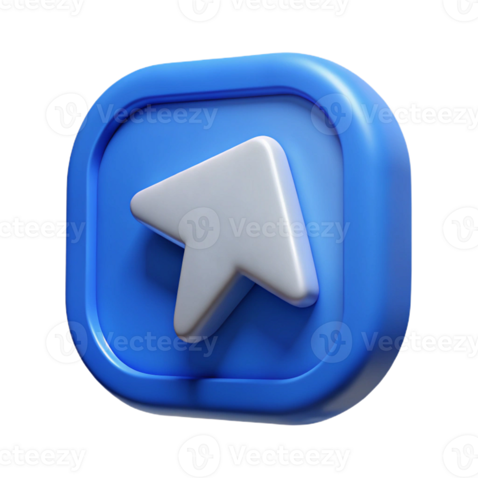 magnificent modern Blue Arrow Icon for Website Navigation Cutout 4K png