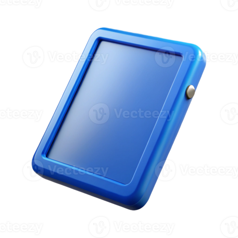 magnificent creative Blue Digital Tablet Side View Cutout Element original png