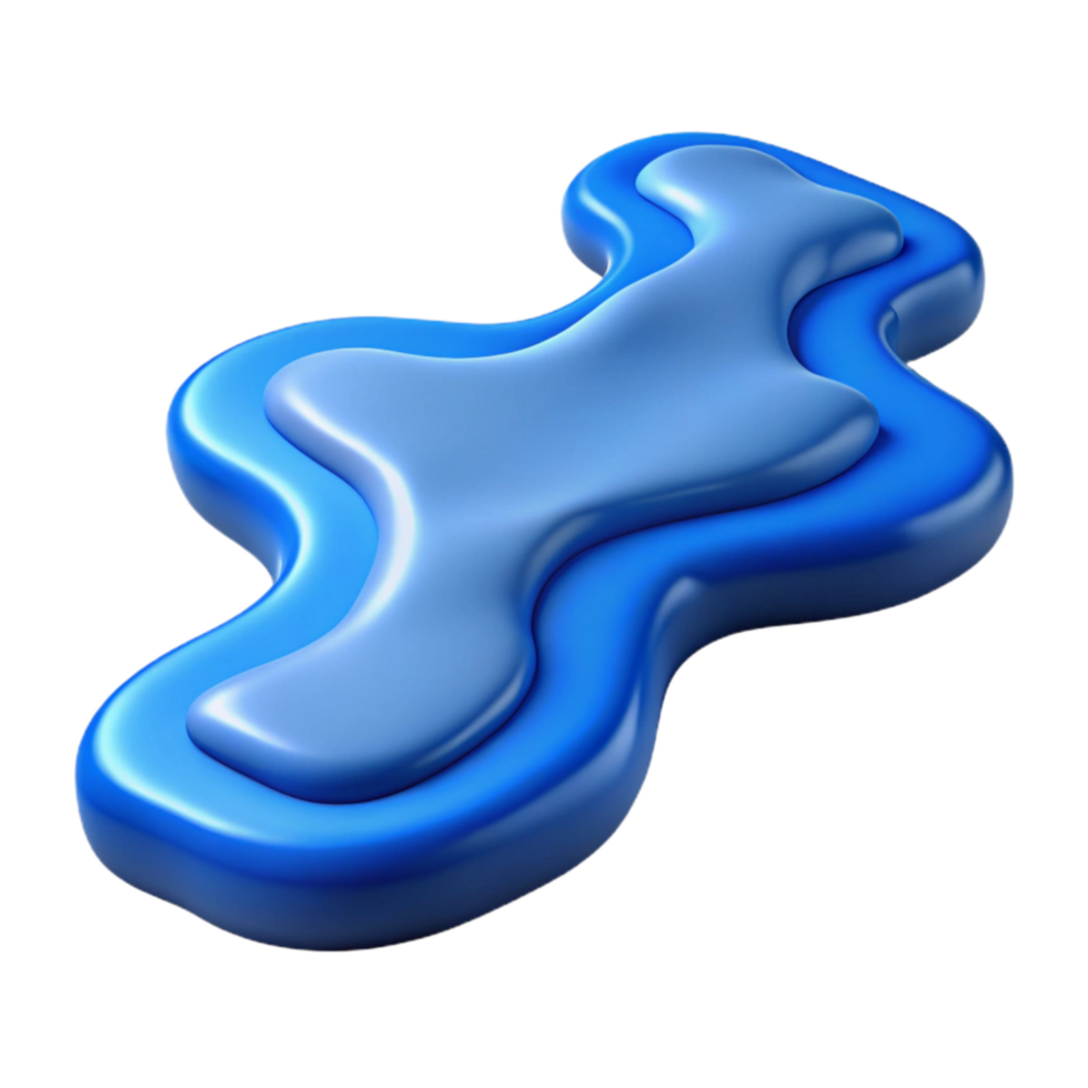 stunning rustic Blue River Flowing Water Surface Cutout Element exclusive png