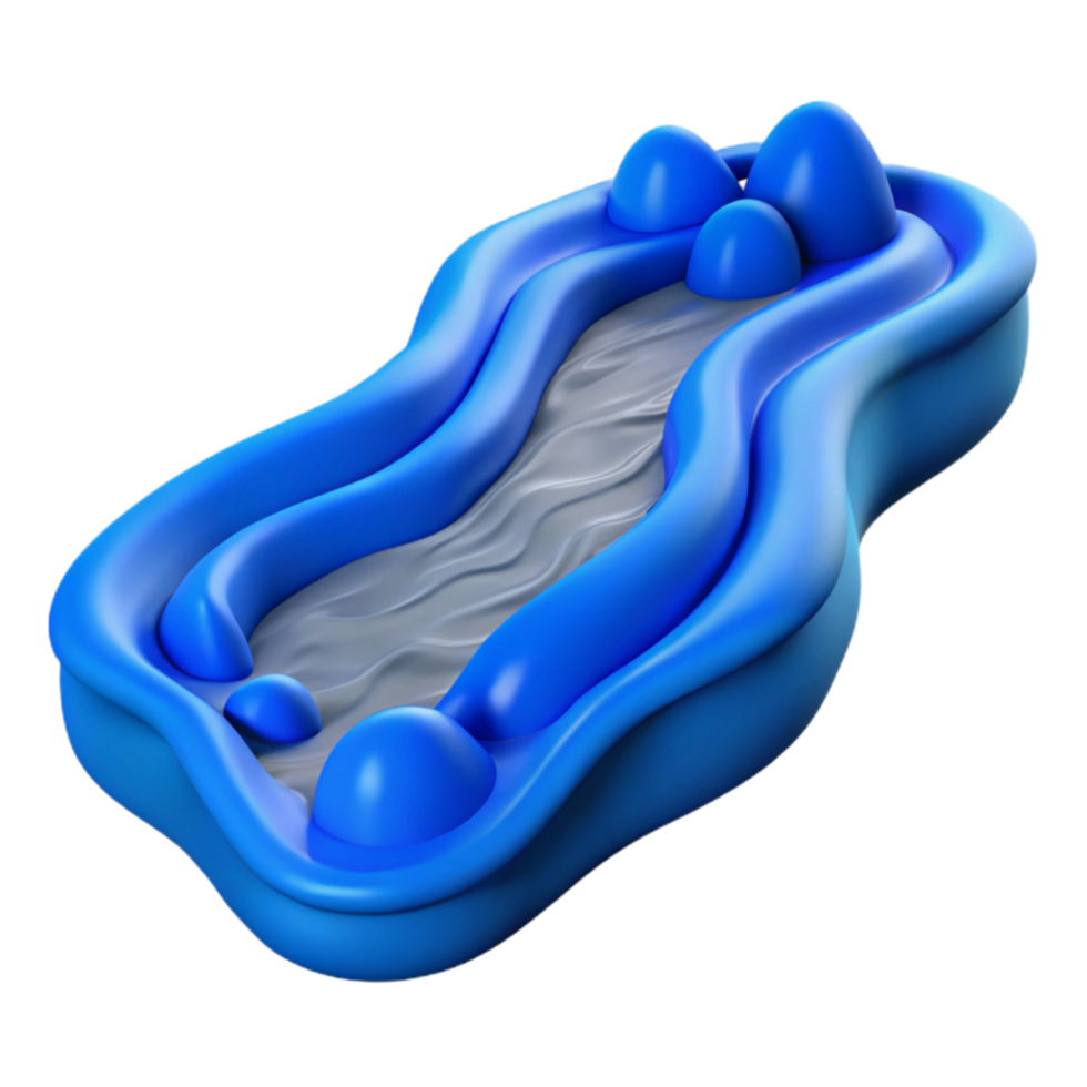 vibrant rustic Blue River Rapids Whitewater Cutout original png