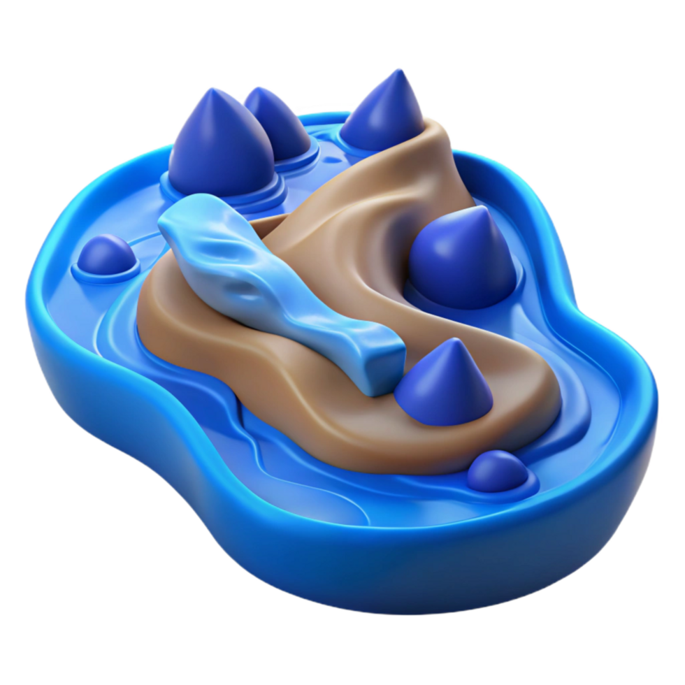 wonderful rustic Blue River Rapids Whitewater Cutout premium png