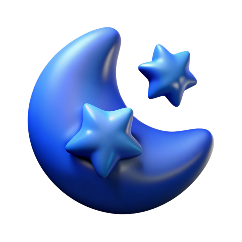 dramatic creative Blue Sky Night Stars Visible Cutout Element high quality png