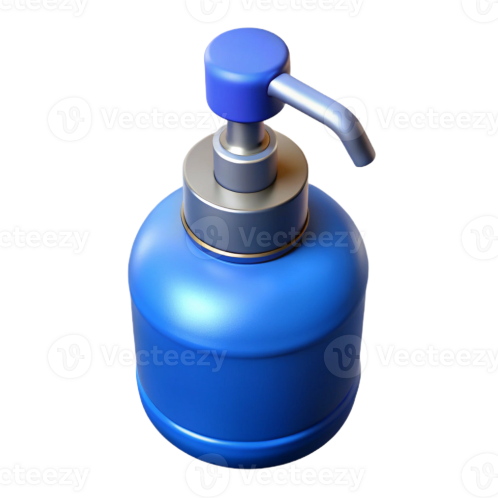 dramatic rustic Blue Soap Dispenser with Pump Isolated 4K png