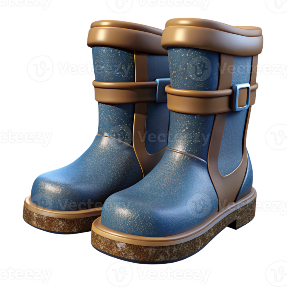 impressive rustic Boots Waterproof Material Isolated genuine png