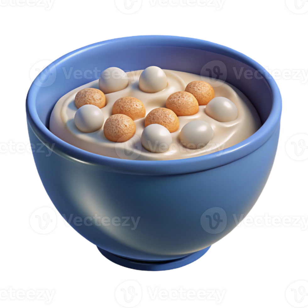 dramatic rustic Bowl of Cereal Cutout Transparent Background authentic png