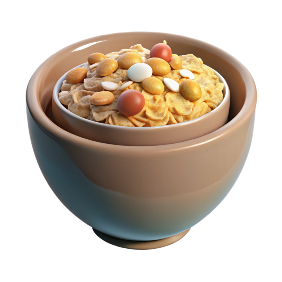 magnificent creative Bowl of Granola Cutout original png